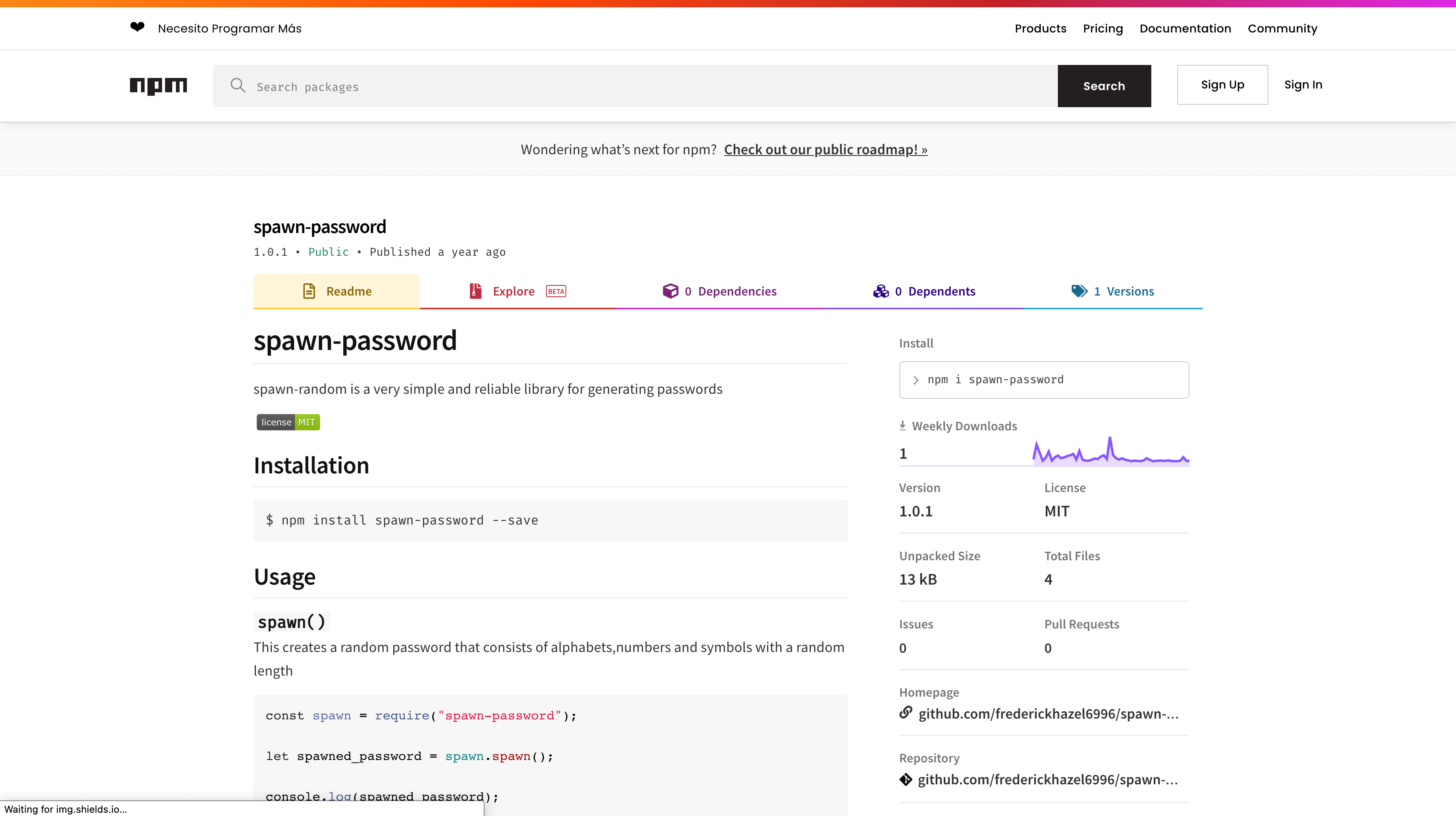 Spawn Password